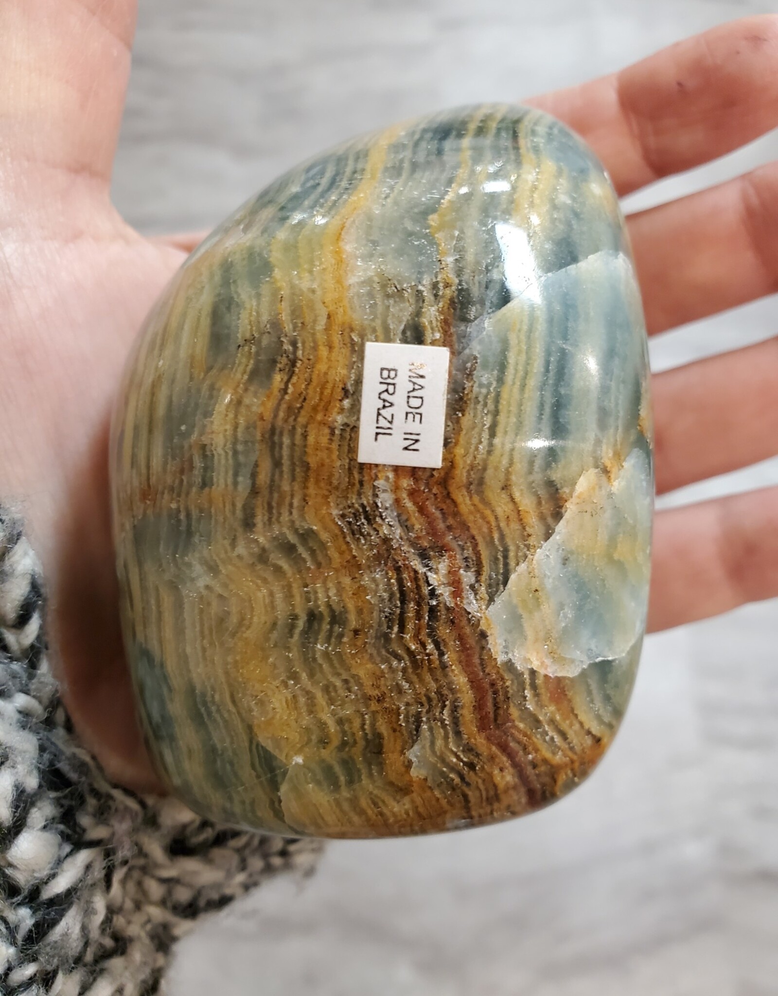 Blue Onyx Boulder Free form