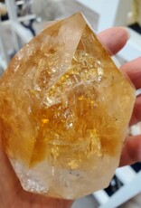Citrine Polished Point, lots of rainbows