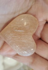 Orange Selenite (Satin Spar) Heart 4 cm