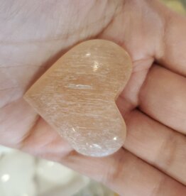 Orange Selenite (Satin Spar) Heart 4 cm Orange Selenite (Satin Spar) Heart 4 cm