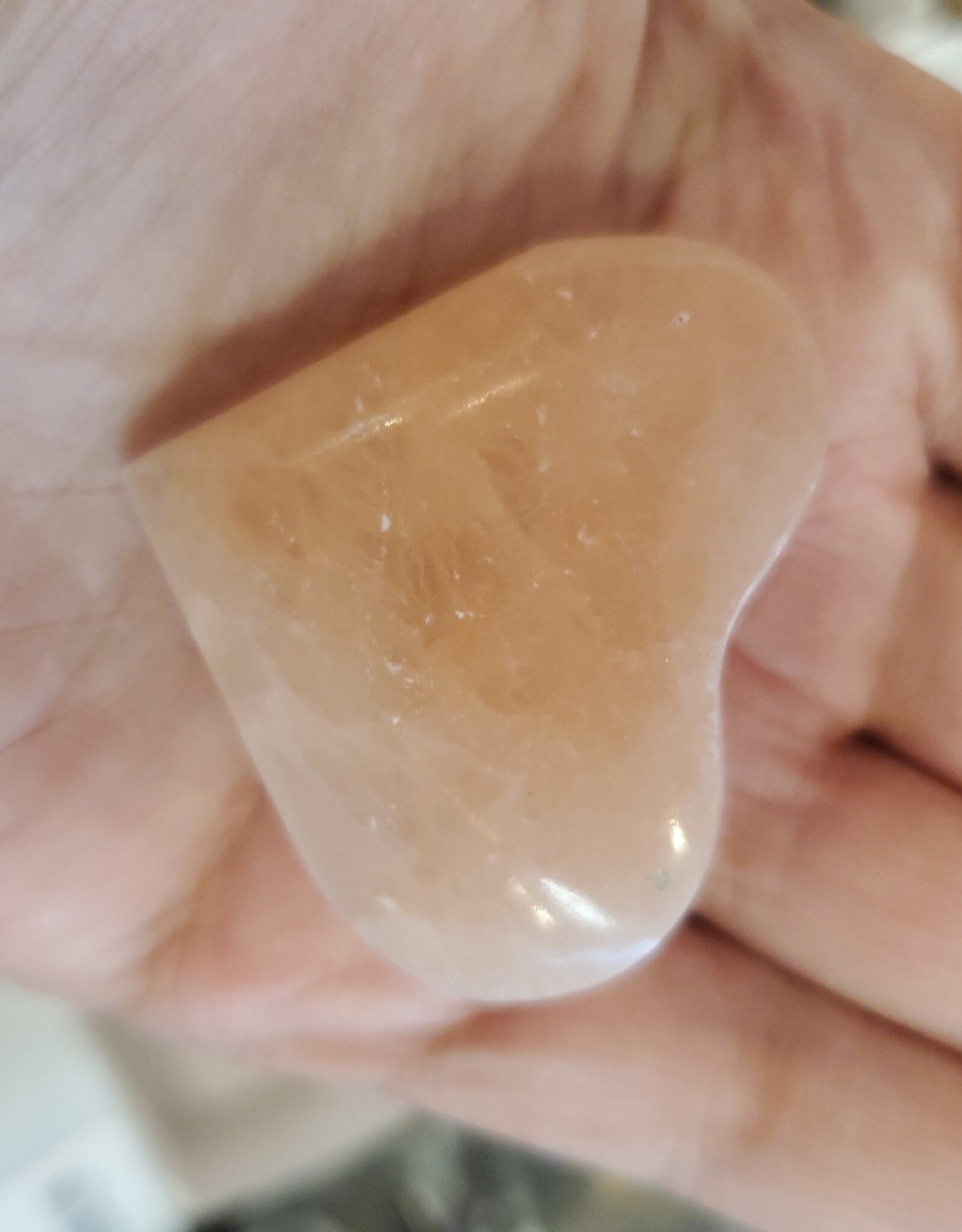 Orange Selenite (Satin Spar) Heart 4 cm