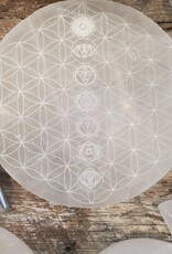 Selenite (Satin Spar) Charging Plate