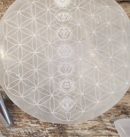 Selenite (Satin Spar) Charging Plate Selenite (Satin Spar) Charging Plate