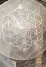 Selenite (Satin Spar) Charging Plate