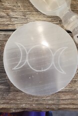 Selenite (Satin Spar) Charging Plate