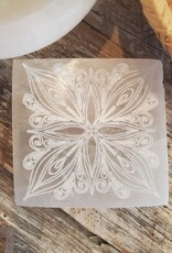 Selenite (Satin Spar) Charging Plate