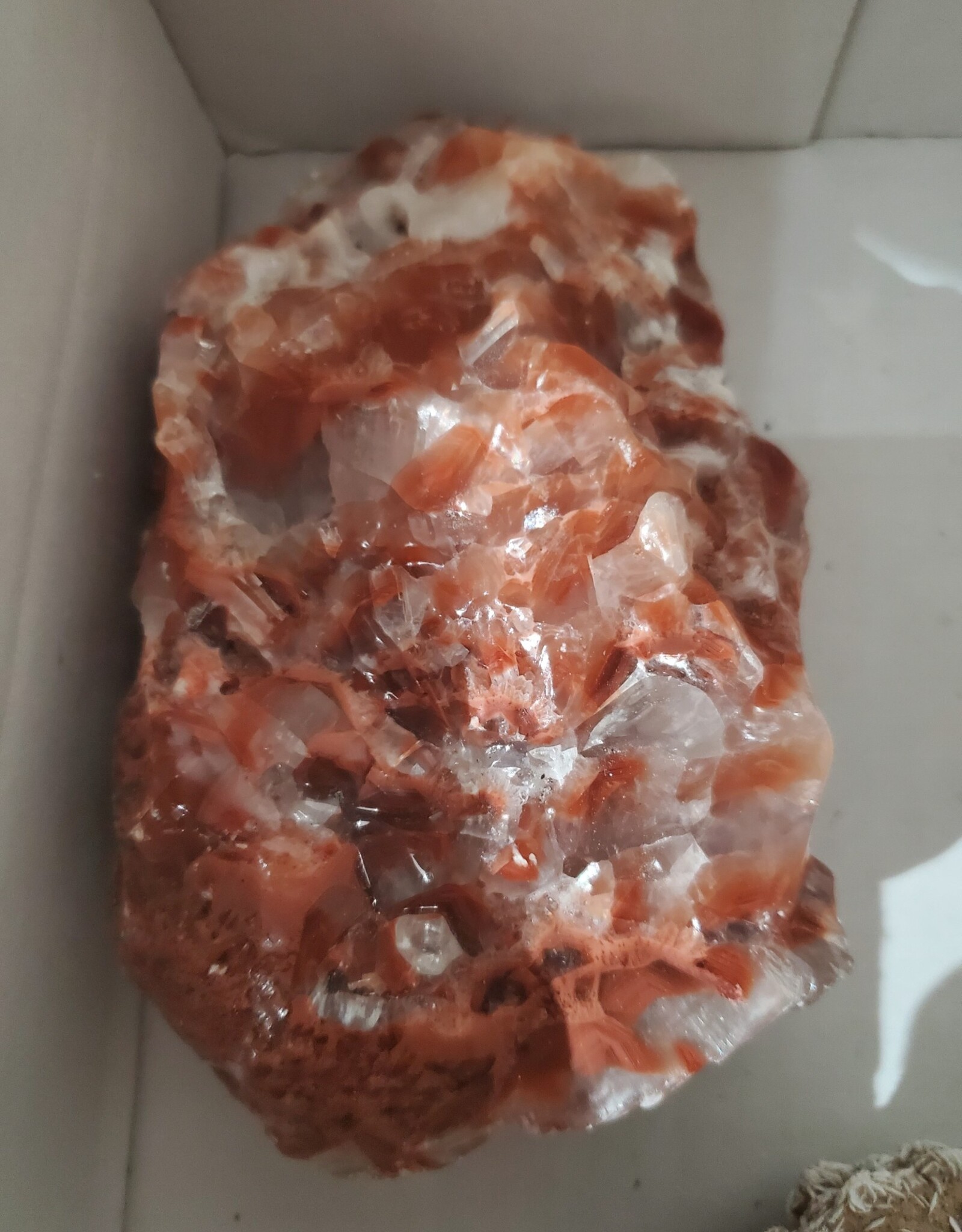 Tri Colour Calcite Palm Size