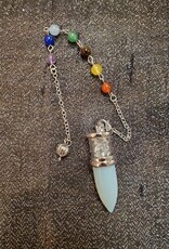 Pendulum Bullet/Glass Chamber w/Chakra Chain