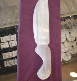 Selenite Athame Carved Large