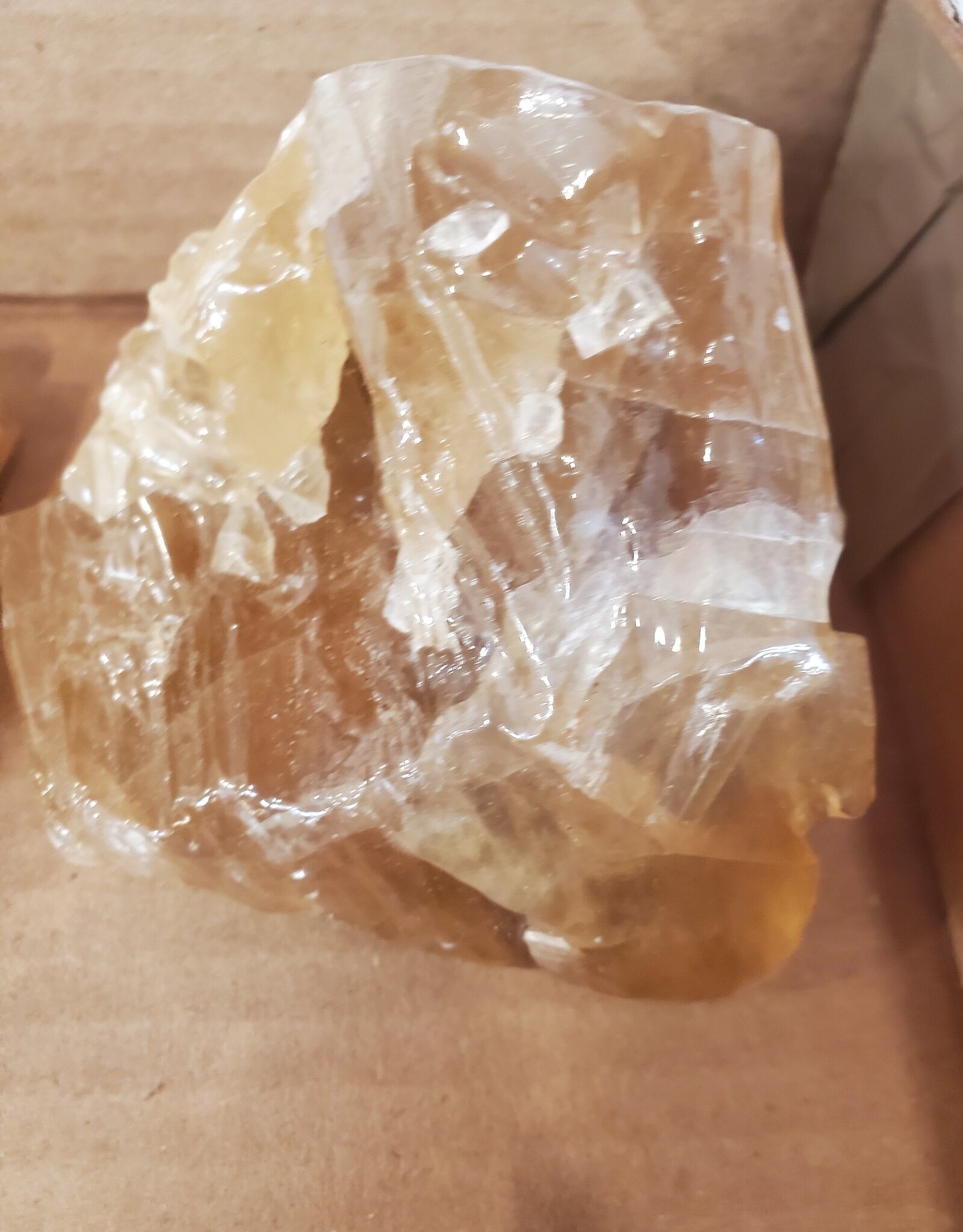 Larger Honey Calcite Raw Chunk