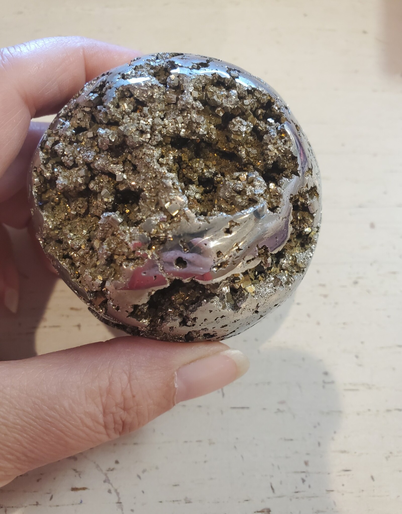 Pyrite Crystal Sphere