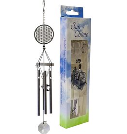 Metal Windchime with Crystal
