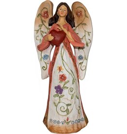 POLYRESIN-ANGEL FIGURINE-LOVE 6.5"H