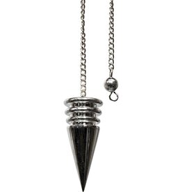 PENDULUM CHAMBERED-SILVER PLATED POINT