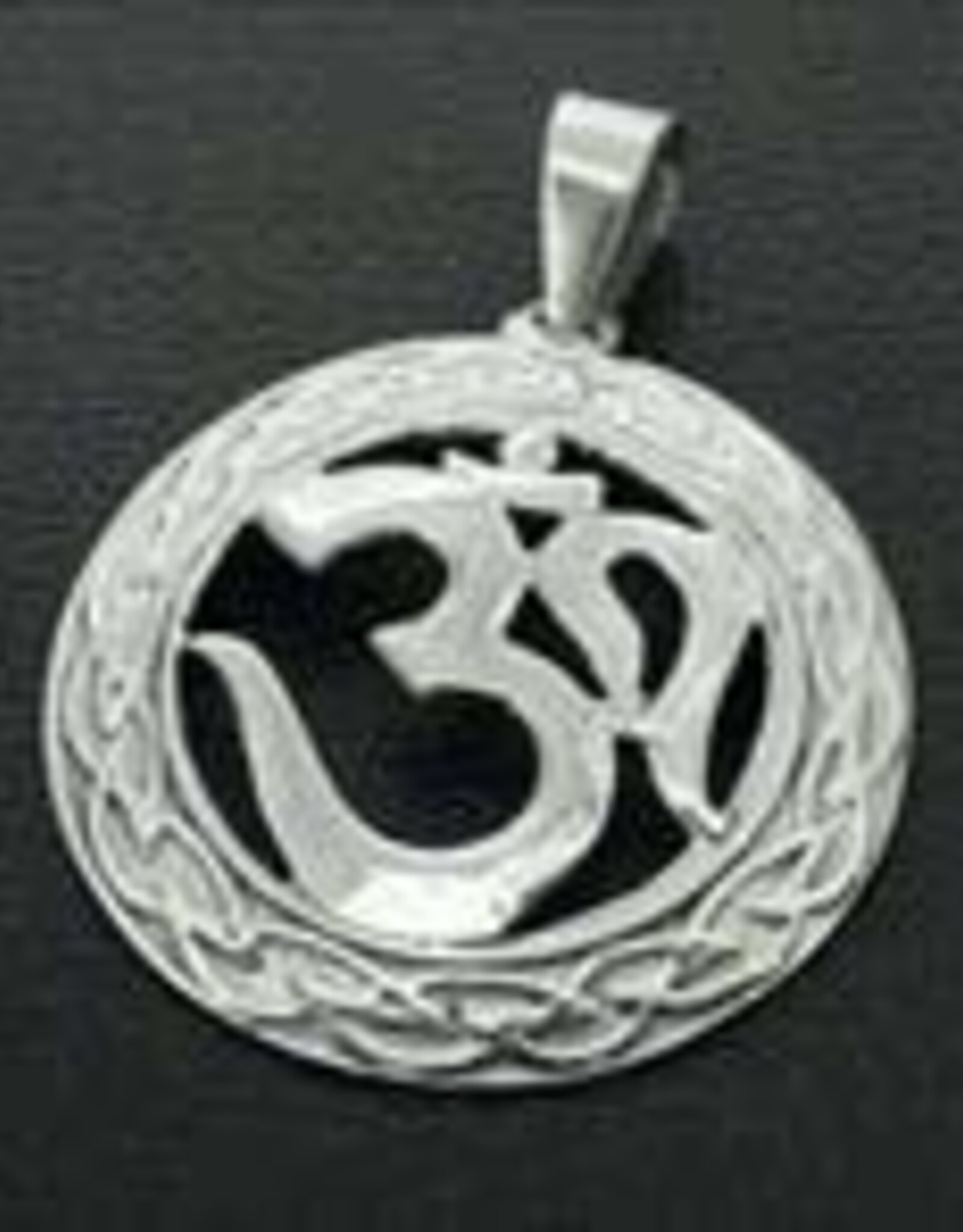 Pendant OM with border 25 mm SS