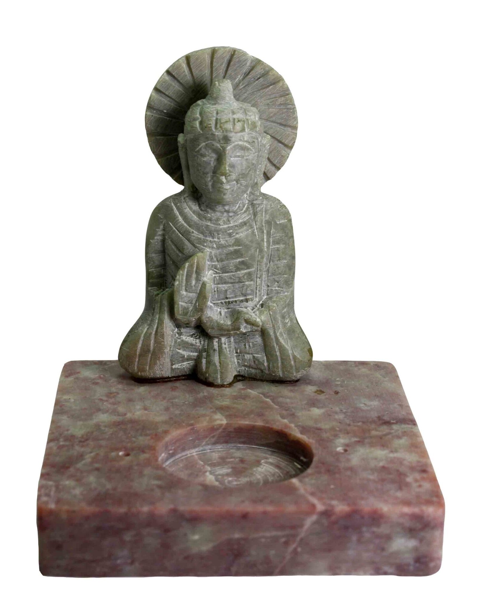 Tealight Candle Holder Stone Buddha