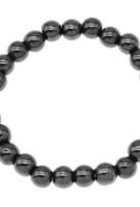 Matte Hematite Round Bracelet 8mm