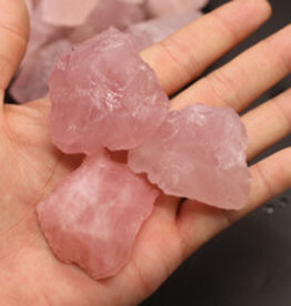 Tropitek Natural Rough Rose Quartz Raw Stone - 3-5 cm Assorted Sizes
