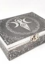 Box - Carved METAL Over Wood - 4.75 x 6.75 inch