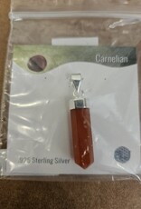 Sterling Silver Pencil Stone Pendant