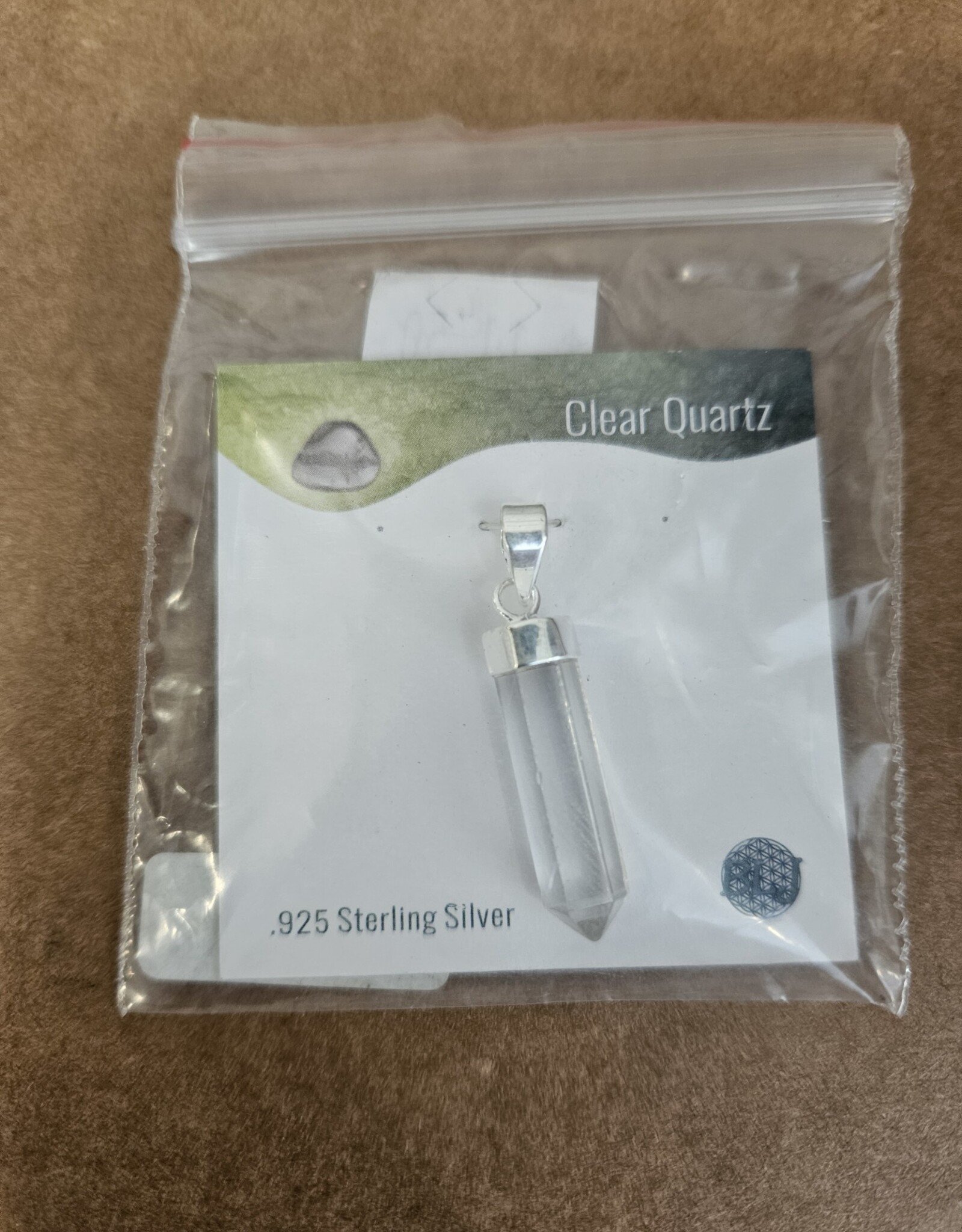 Sterling Silver Pencil Stone Pendant