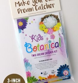 Botanical 3" Twig Dream Catcher Kit for Kids. Due to its organic nature, the size of the twig will vary. For ages 8+