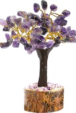 GEMSTONE BONSAI/AMETHYST-60 BEADS 4.5″