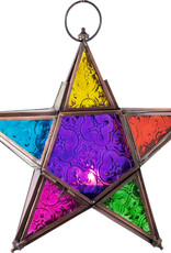 Lantern - Stainglass Star 8.5"