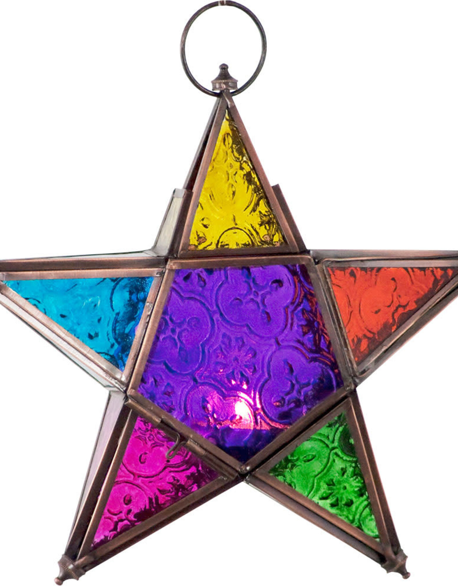 Lantern - Stainglass Star 8.5"