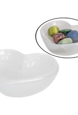Selenite Ceremonial Heart Bowl 4in