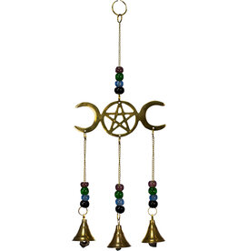 Prayer Bells with Tripple Moon Pentacle