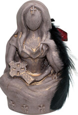 GYPSUM GODDESS - MORRIGAN RAVEN GODDESS - 3"H