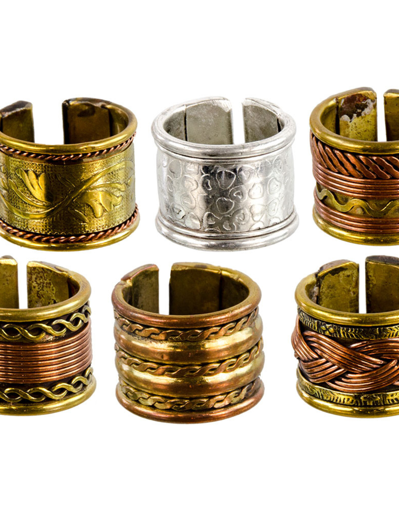 RINGS – COPPER & BRASS – ASSORTED DESIGNS