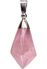 Rose Quartz Diamond Shape Pendant