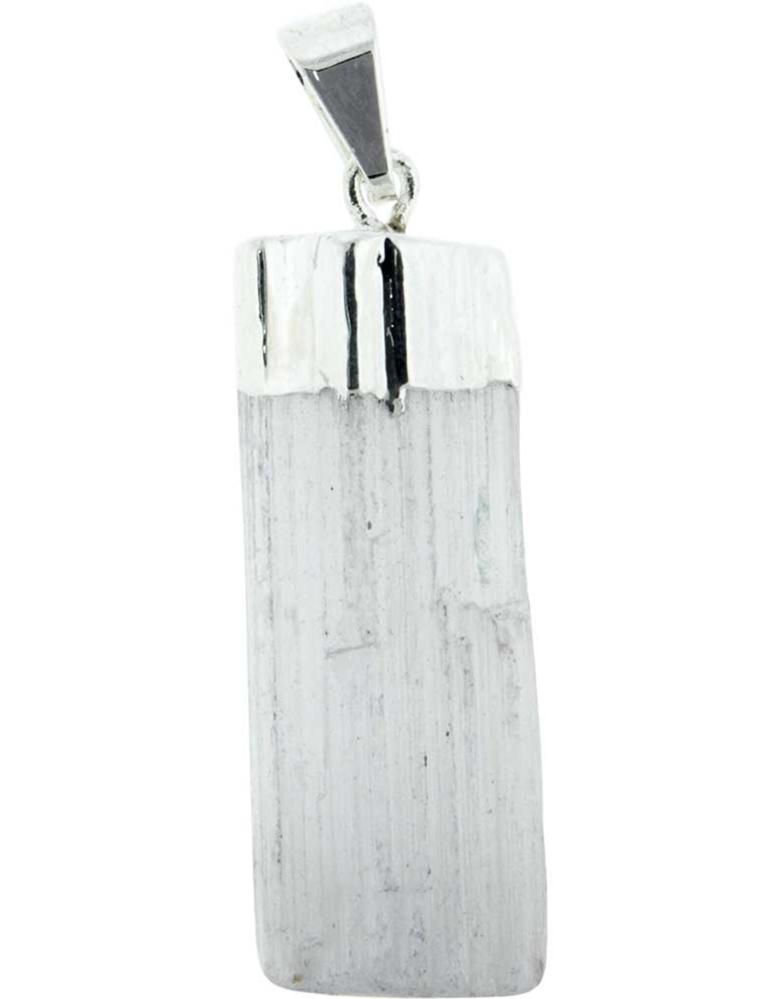 Raw Selenite (Satin Spar) Pendant