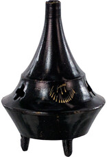 Black Brass Incense Burner 2"