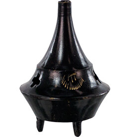 Black Brass Incense Burner 2"
