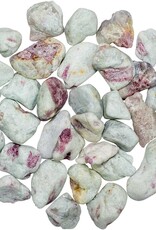 Pink Tourmaline in Quartz Tumbled Stone