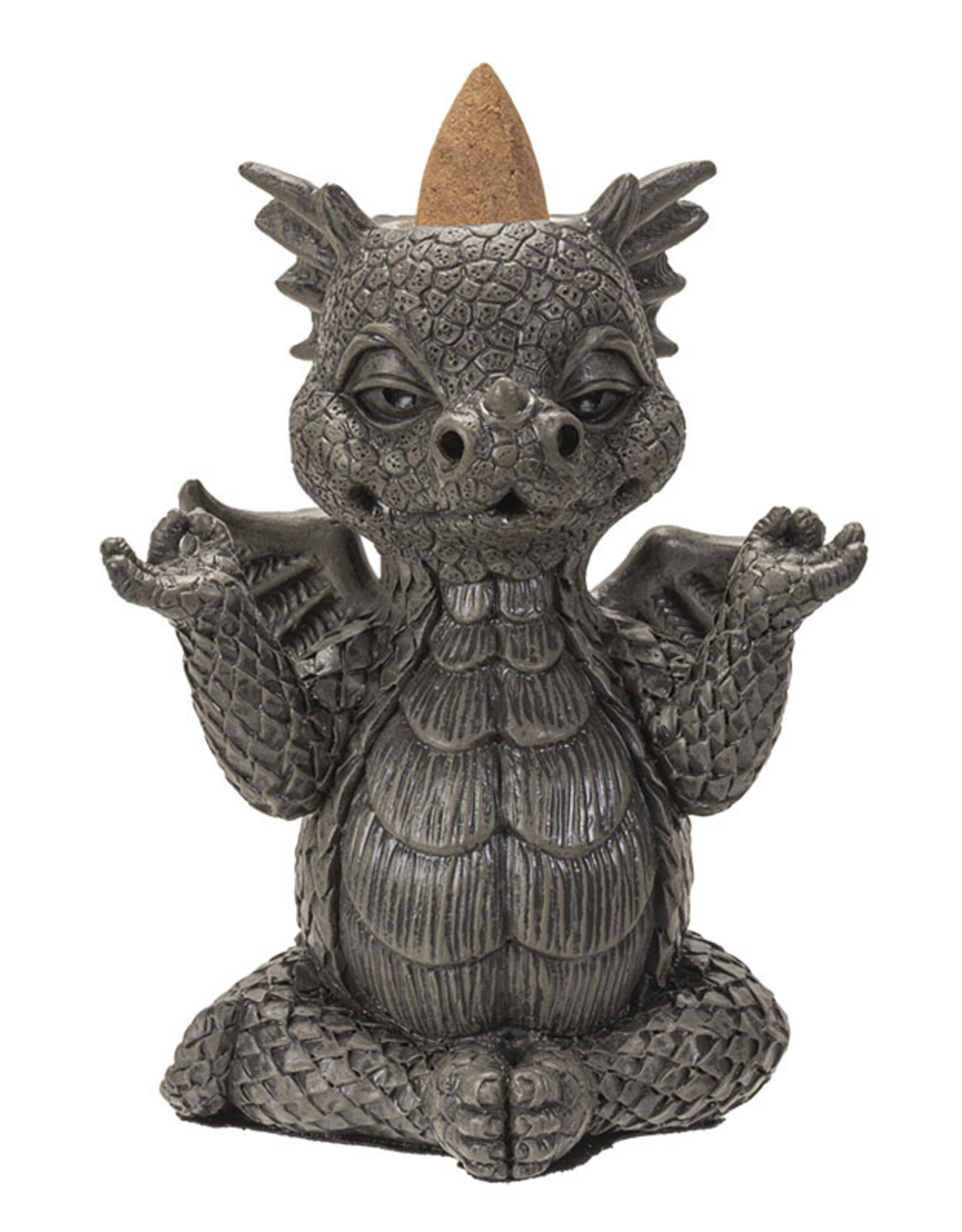 Incense Burner Dragon Yoga Backflow Hands Up
