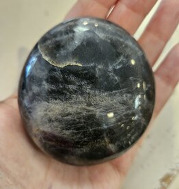 Black Moonstone Palm Stone