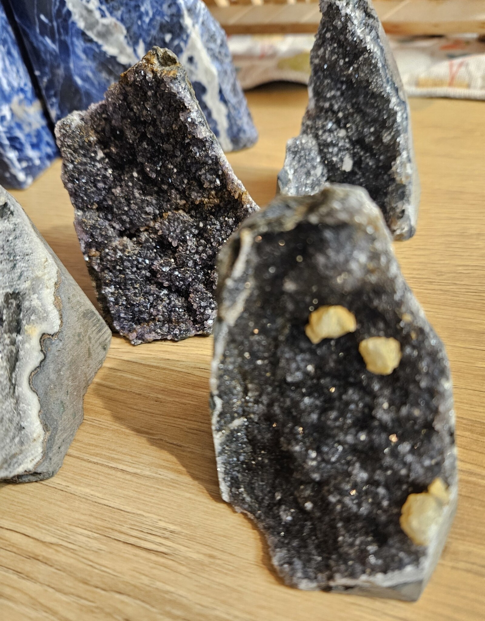 Black Amethyst Geodes
