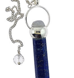 Wand/Pendulum Sterling Silver Lapis Lazuli, Moonstone