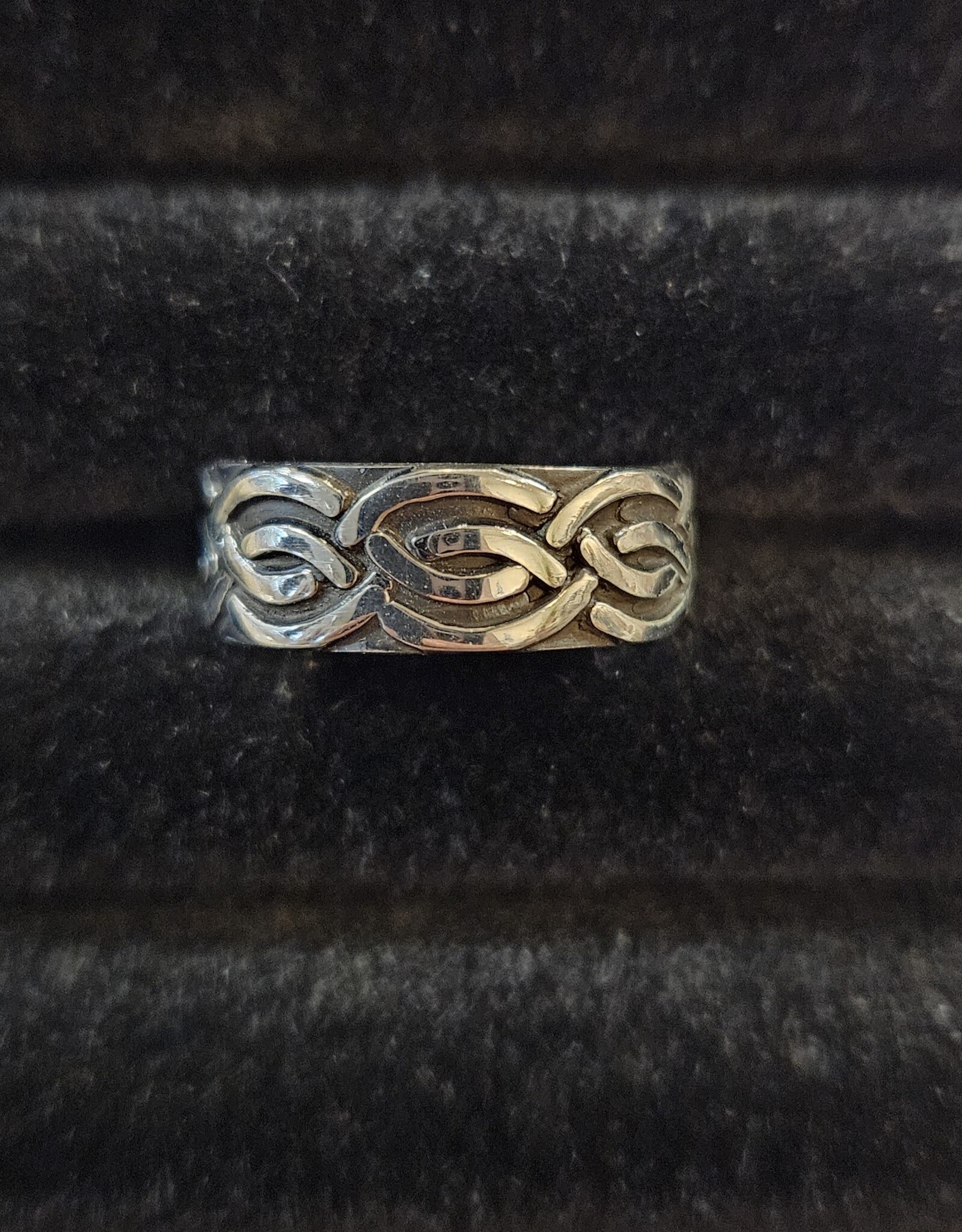 Celtic Waves Sterling Silver Ring Size 9