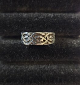 Celtic Waves Sterling Silver Ring Size 9