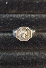 Wolf Sterling Silver Ring Size 8.5