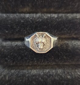 Wolf Sterling Silver Ring Size 8.5