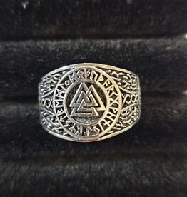 Viking Sterling Silver Ring Size 14