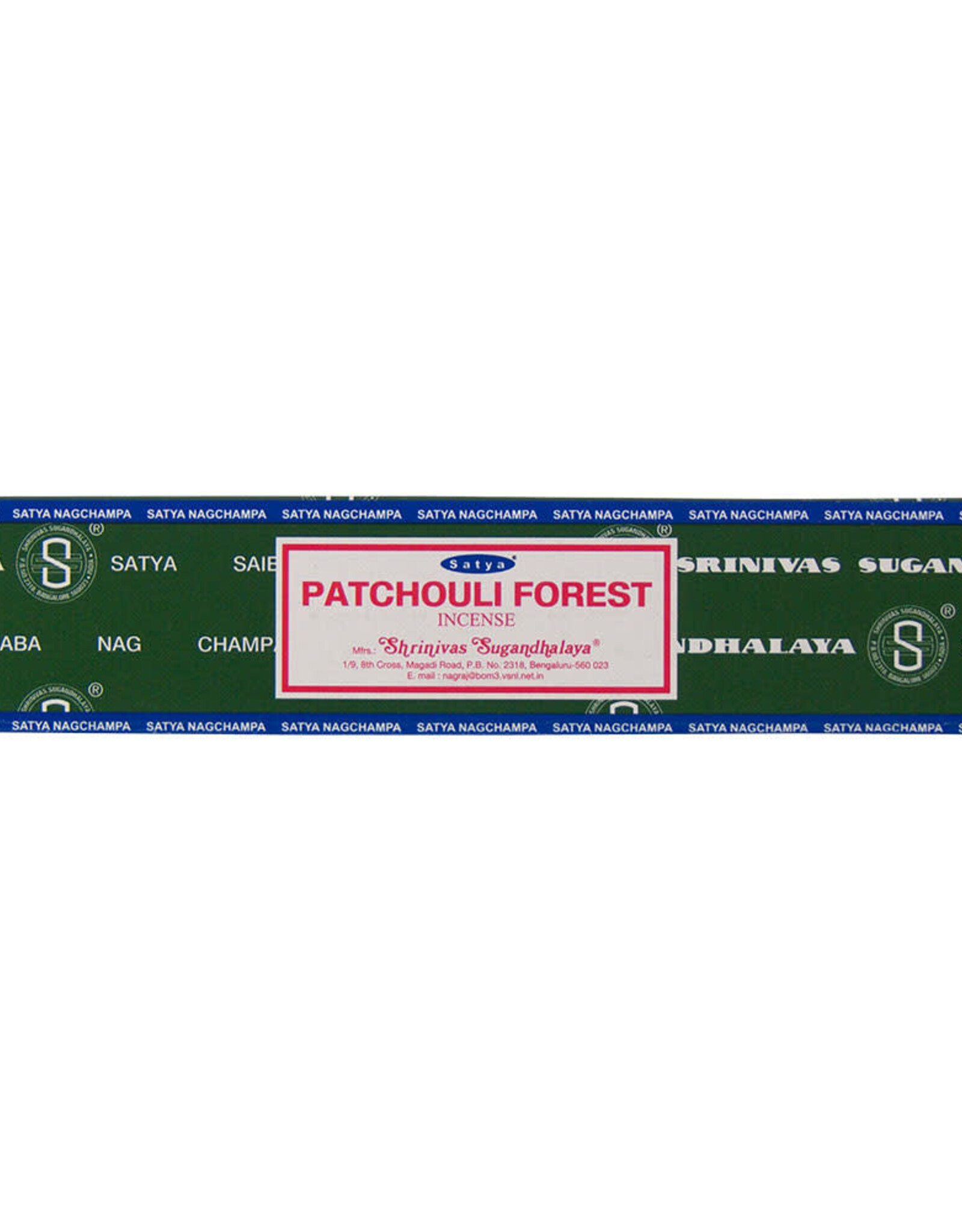 SATYA INCENSE – PATCHOULI FOREST – 15 GR