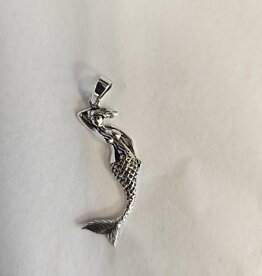 Mermaid Pendant Sterling Silver