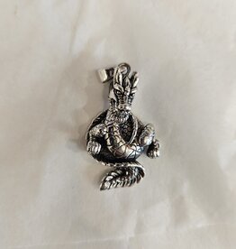 Dragon Pendant w/movable Head Sterling Silver